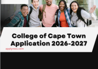 College of Cape Town Application 2026-2027