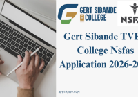 Gert Sibande TVET College Nsfas Application 2026-2027