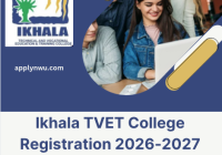 Ikhala TVET College Registration 2026-2027