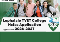 Lephalale TVET College Nsfas Application 2026-2027