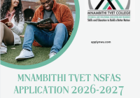 Mnambithi TVET Nsfas Application 2026-2027