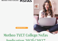 Motheo TVET College Nsfas Application 2026/2027