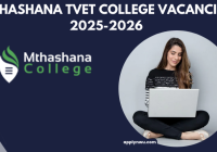 Mthashana TVET College Vacancies 2025-2026