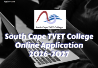 South Cape TVET College Online Application 2026-2027