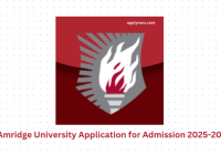 Amridge University Application for Admission 2025-2026