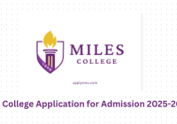 Miles College Application for Admission 2025-2026