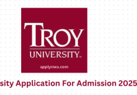 Troy University Application For Admission 2025-2026