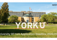 University Of York Application Deadline 2025/2026