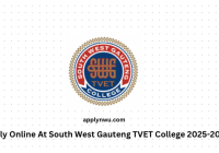 Apply Online At South West Gauteng TVET College 2025-2026