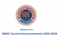 SWGC Current Announcements 2025-2026