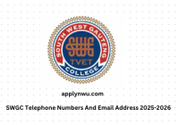 SWGC Telephone Numbers And Email Address 2025-2026
