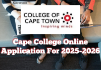 Cape College Online Application For 2025-2026