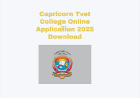 Capricorn Tvet College Online Application 2025 Download