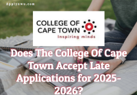 Does The College Of Cape Town Accept Late Applications 2025-2026?