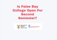 Is False Bay College Open For Second Semester?