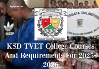 KSD TVET College Courses And Requirements For 2025-2026