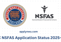 SWGC NSFAS Application Status 2025-2026