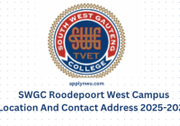 SWGC Roodepoort West Campus Location And Contact Address 2025-2026