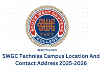 SWGC Technisa Campus Location And Contact Address 2025-2026