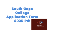 South Cape College Application Form 2025 Pdf