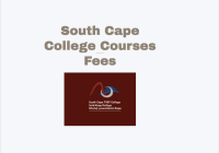 South Cape College Courses Fees