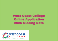 West Coast College Online Application 2025 Closing Date