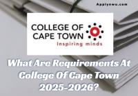 What Are Requirements At College Of Cape Town 2025-2026