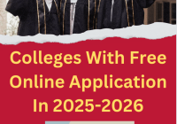 Colleges With Free Online Application In 2025