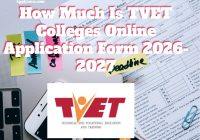 How Much Is TVET Colleges Online Application Form 2026-2027