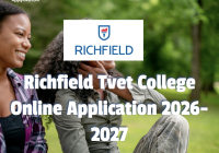 Richfield Tvet College Online Application 2026-2027