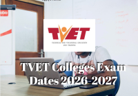 TVET Colleges Exam Dates 2026-2027