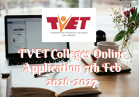 TVET Colleges Online Application 7th Feb 2026-2027