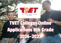 TVET Colleges Online Applications 8th Grade 2026-2027