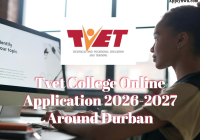 Tvet College Online Application 2026-2027 Around Durban