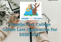 Vhembe Tvet College Online Late Application For 2026-2027