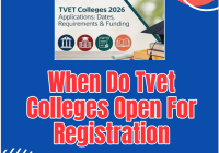 When Do Tvet Colleges Open For Registration