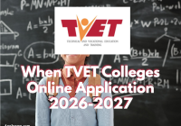 When TVET Colleges Online Application 2026-2027